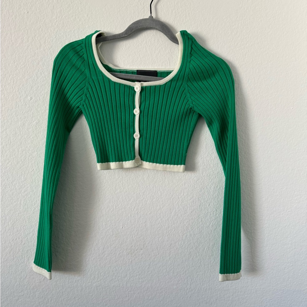 Longchamp cropped ribbed top size 0 never worn